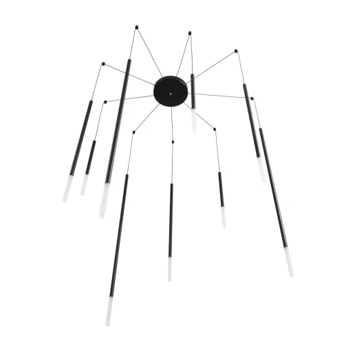 Люстра подвесная Стик (Stick) 8400/27L Lumion белая на 9 ламп, основание чёрное в стиле минимализм паук фото 3 Люстра подвесная Стик (Stick) 8400/27L Lumion белая на 9 ламп, основание чёрное в стиле минимализм паук фото 3
