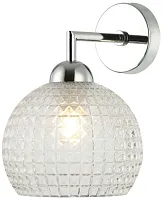 Бра Frency 2118/09/01W Stilfort прозрачный 1 лампа, основание хром в стиле современный 