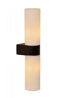 Бра Jesse 04202/02/30 Lucide белый 2 лампы, основание чёрное в стиле классический 
