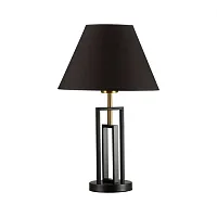 Настольная лампа Fletcher 5290/1T Lumion чёрная 1 лампа, основание чёрное металл в стиле современный 