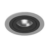 Светильник точечный Intero 16 Round i61907 Lightstar чёрный 1 лампа, основание серое в стиле хай-тек современный 
