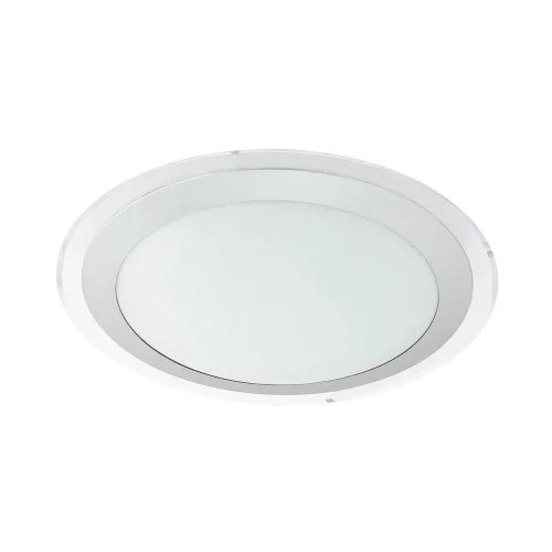 Светильник потолочный LED COMPETA 1 95677 Eglo прозрачный серый белый на 1 лампу, основание белое в стиле современный минимализм 