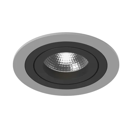 Светильник точечный Intero 16 Round i61907 Lightstar чёрный 1 лампа, основание серое в стиле хай-тек современный 