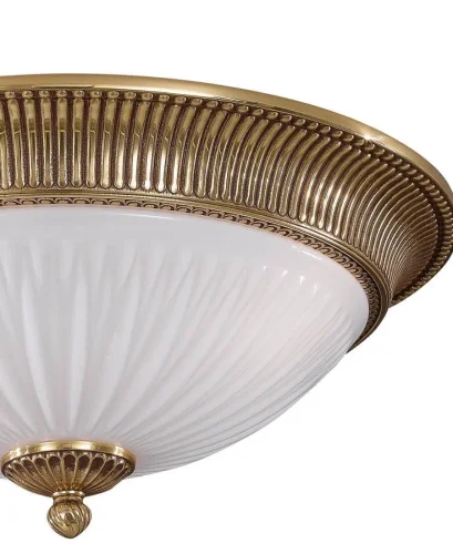Люстра потолочная  PL 9370/4 Reccagni Angelo белая на 4 лампы, основание золотое в стиле классический  фото 2