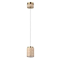 Светильник подвесной Lulu 5453/5L Odeon Light бежевый на 1 лампу, основание античное бронза латунь в стиле современный скандинавский Светильник подвесной Lulu 5453/5L Odeon Light бежевый на 1 лампу, основание античное бронза латунь в стиле современный скандинавский