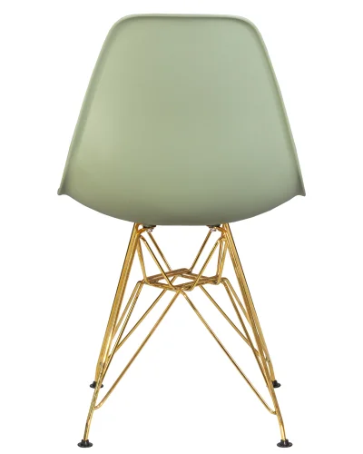 Стул обеденный 638APP-LMZL DSR, цвет сиденья мятный (NX-G-09), цвет основания золото Dobrin, зелёный/, ножки/металл/золотой, размеры - ****460*535 фото 5