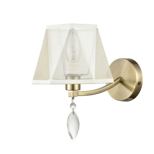 Бра Sinfonia VL4184W01 Vele Luce бежевый на 1 лампу, основание античное бронза в стиле классический фото 3