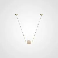 Светильник подвесной Mini space 101436-26 ImperiumLoft белый 1 лампа, основание золотое в стиле современный 