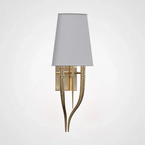 Настенный светильник Crystal Light Brunilde Ipe Cavalli H72 Gold/Gray 189867-22 ImperiumLoft серый на 2 лампы, основание золотое в стиле современный 