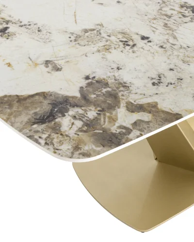 Стол обеденный Аврора, 180*90, керамика светлая УТ000034890 Stool Group столешница мрамор из керамика фото 4