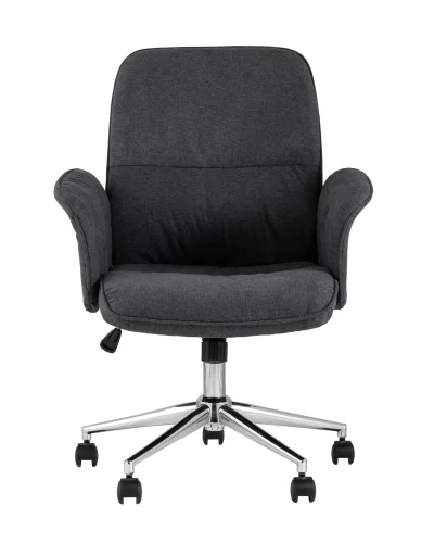 Стул офисный SIMONA, серый УТ000005080 Stool Group, серый/ткань, ножки/металл/серый, размеры - ****640*620 фото 2