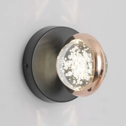 Бра LED LSP-7511 Lussole прозрачный на 1 лампу, основание чёрное в стиле современный фото 5