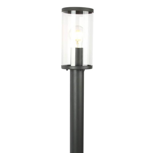 Парковый светильник Lukturis 3038-1T Favourite уличный IP44 чёрный 1 лампа, плафон прозрачный в стиле современный E27 фото 2
