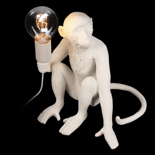 Настольная лампа Monkey 10314T/A LOFT IT без плафона 1 лампа, основание белое смола в стиле современный животные фото 6