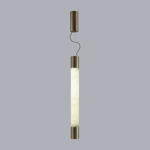 Светильник подвесной LED Marbella 6686/15L Odeon Light белый 1 лампа, основание коричневое в стиле современный трубочки фото 6