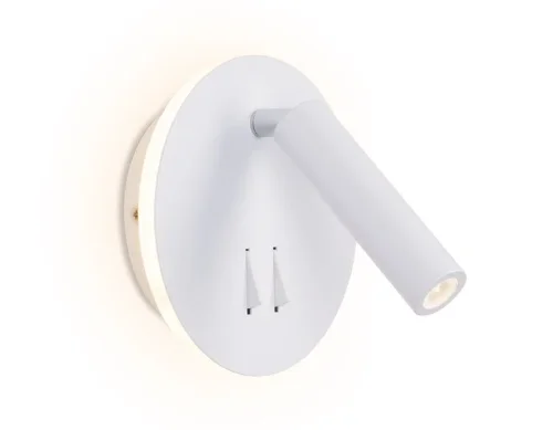 Бра с выключателем LED Sota FW251 Ambrella light белый на 1 лампу, основание белое в стиле хай-тек современный 