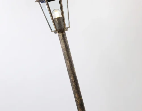 Парковый светильник ST2039 Ambrella light уличный IP54 чёрный 1 лампа, плафон прозрачный в стиле хай-тек современный E27 фото 5