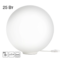 Настольная лампа Ron CL941D30T0 Citilux белая на 1 лампу, основание белое полимер в стиле современный шар