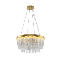 Светильник подвесной LED Trove MOD486PL-L38BSK Maytoni прозрачный на 1 лампу, основание латунь в стиле современный 