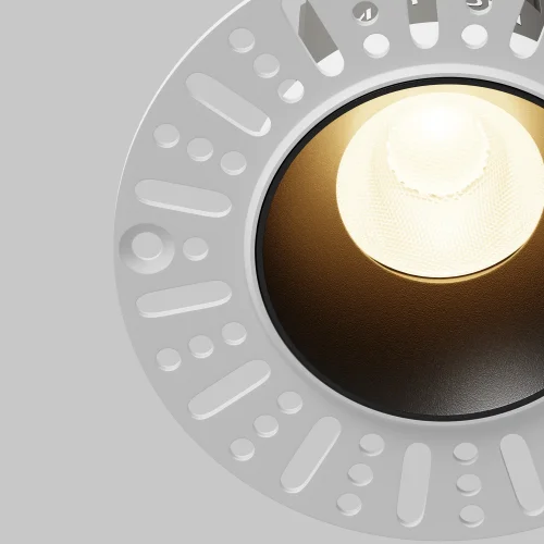 Светильник точечный LED Dip DL119-10W-3K-TRS-B Maytoni чёрный на 1 лампу, основание чёрное в стиле современный хай-тек круглый для затирки фото 4