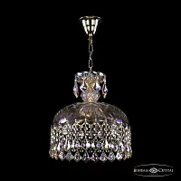 Светильник подвесной 14781/30 G Leafs M801 Bohemia Ivele Crystal прозрачный 5 ламп, основание золотое в стиле классика leafs