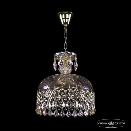 Светильник подвесной 14781/30 G Leafs M801 Bohemia Ivele Crystal прозрачный 5 ламп, основание золотое в стиле классический leafs