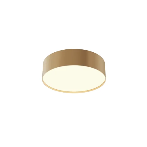 Светильник потолочный LED Zon C032CL-24W3K-RD-MG Maytoni белый на 1 лампу, основание матовое золото в стиле современный круглый тарелка