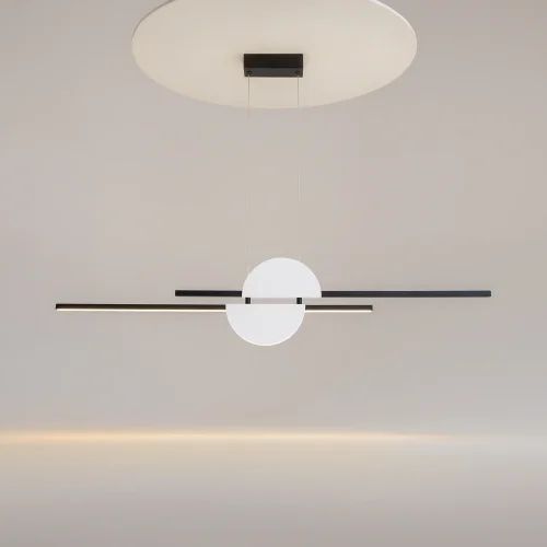 Светильник подвесной LED Skyline MOD179PL-L26W4K Maytoni белый на 1 лампу, основание чёрное в стиле современный арт-деко фото 11