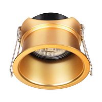 Светильник точечный Butt 370447 Novotech золотой 1 лампа, основание золотое в стиле модерн 