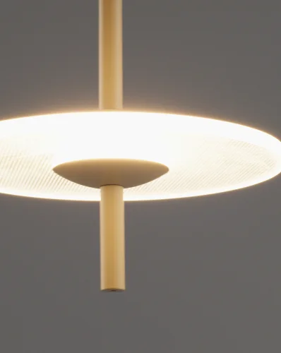 Светильник подвесной LED Ella V10879-PL Moderli белый 1 лампа, основание бежевое в стиле современный  фото 3