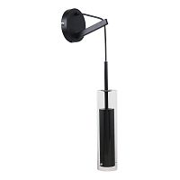 Бра Aenigma 2556-1W Favourite чёрный прозрачный 1 лампа, основание чёрное в стиле современный 