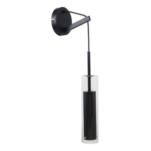 Бра Aenigma 2556-1W Favourite чёрный прозрачный на 1 лампа, основание чёрное в стиле современный 