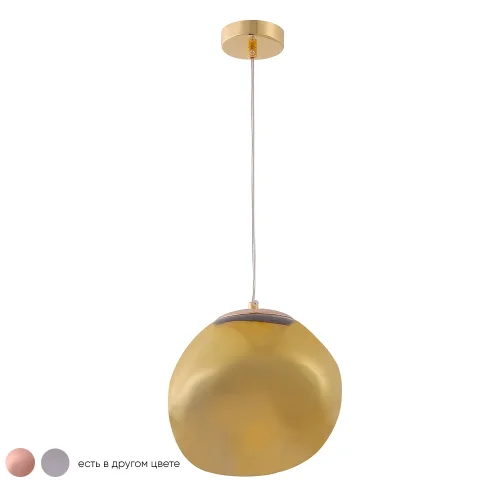 Светильник подвесной MALAGA SP1 D200 GOLD Crystal Lux золотой янтарный 1 лампа, основание золотое в стиле современный  фото 2