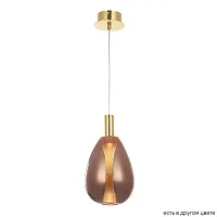 Светильник подвесной LED GAUDI SP4W LED COPPER Crystal Lux медь 1 лампа, основание золотое в стиле современный 