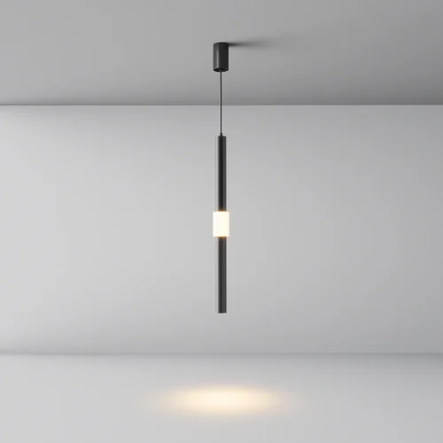 Светильник подвесной LED Jelly P105PL-12W3K-B Maytoni белый чёрный на 1 лампу, основание чёрное в стиле современный хай-тек трубочки фото 4 Светильник подвесной LED Jelly P105PL-12W3K-B Maytoni белый чёрный на 1 лампу, основание чёрное в стиле современный хай-тек трубочки фото 4