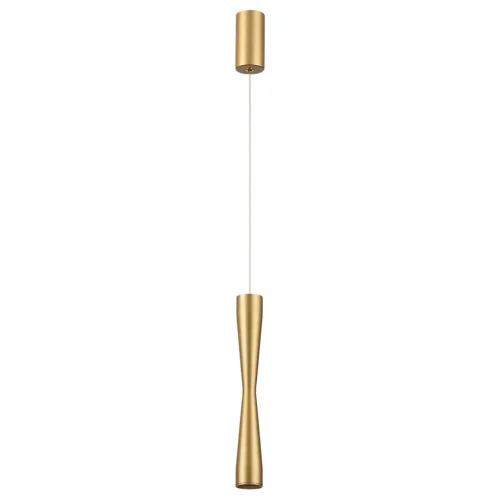 Светильник подвесной Anika 4292/5L Odeon Light золотой на 1 лампу, основание золотое в стиле хай-тек трубочки Светильник подвесной Anika 4292/5L Odeon Light золотой на 1 лампу, основание золотое в стиле хай-тек трубочки