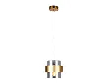 Светильник подвесной Traditional TR3645 Ambrella light чёрный 1 лампа, основание золотое в стиле современный 