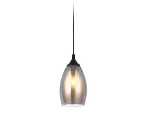 Светильник подвесной TR3535 Ambrella light серый чёрный 1 лампа, основание чёрное в стиле современный 