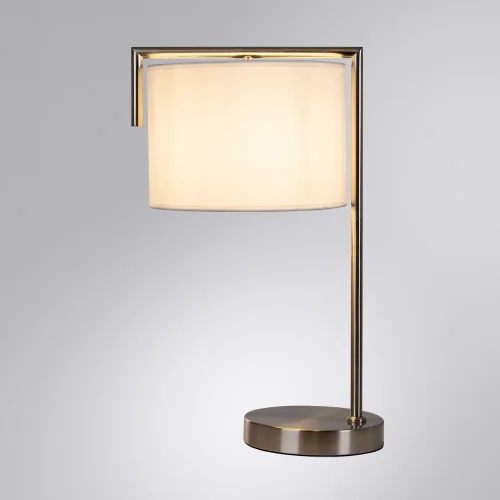 Настольная лампа Aperol A5031LT-1SS Arte Lamp белая 1 лампа, основание серебряное металл в стиле современный  фото 2