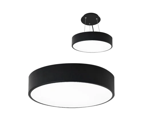 Светильник потолочный LED Медина 05480,19 Kink Light белый на 1 лампу, основание чёрное в стиле 10086 круглый