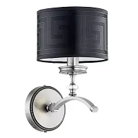 Бра Averno AVE-K-1(N/A) Kutek чёрный 1 лампа, основание никель в стиле американский 