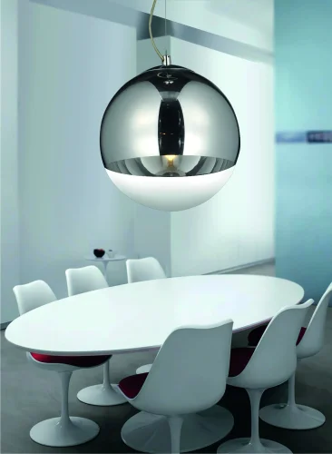 Светильник подвесной Ibiza LDP 108-300 CHR Lumina Deco прозрачный хром 1 лампа, основание хром в стиле современный 