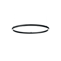 Светильник подвесной LED ORACLE SLIM SP D50 ROUND BK 3000K Ideal Lux чёрный 1 лампа, основание чёрное в стиле современный кольца