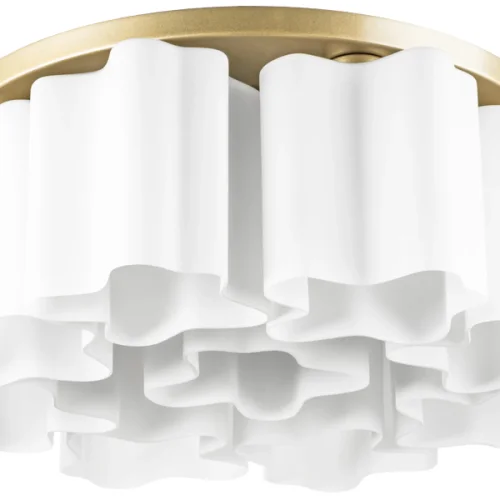 Люстра потолочная Nubi 802093 Lightstar белая на 9 ламп, основание бежевое в стиле модерн арт-деко  фото 3