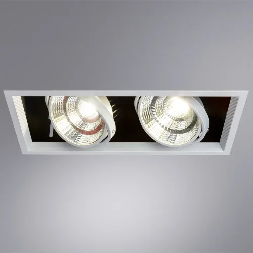 Светильник карданный LED Merga A8450PL-2WH Arte Lamp белый 2 лампы, основание белое в стиле современный  фото 2