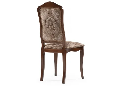 Деревянный стул Эмилин вишня 438350 Woodville, коричневый/ткань, ножки/массив бука/вишня, размеры - ****500*550 фото 4