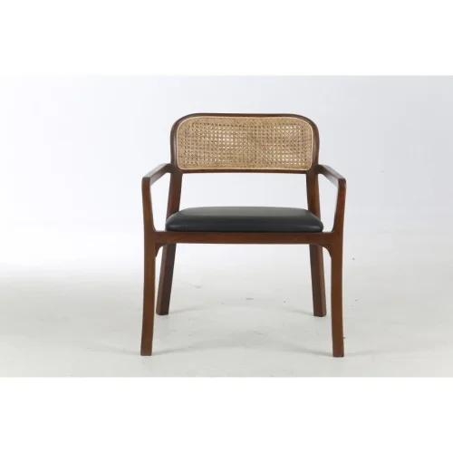 Стул Davis 701055 Milosh Tendence, чёрный/экокожа, ножки/дерево/коричневый, размеры - ***625*655* фото 6