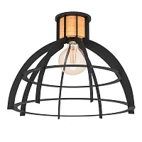 Светильник потолочный Stillington 43768 Eglo чёрный 1 лампа, основание чёрное в стиле лофт современный 