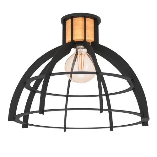 Светильник потолочный Stillington 43768 Eglo чёрный 1 лампа, основание чёрное в стиле лофт современный 