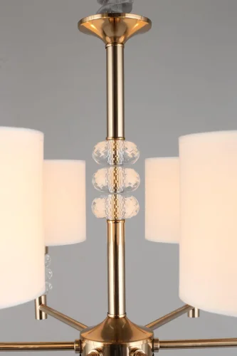 Люстра подвесная Franula APL.724.03.06 Aployt белая на 6 ламп, основание золотое в стиле классический  фото 7